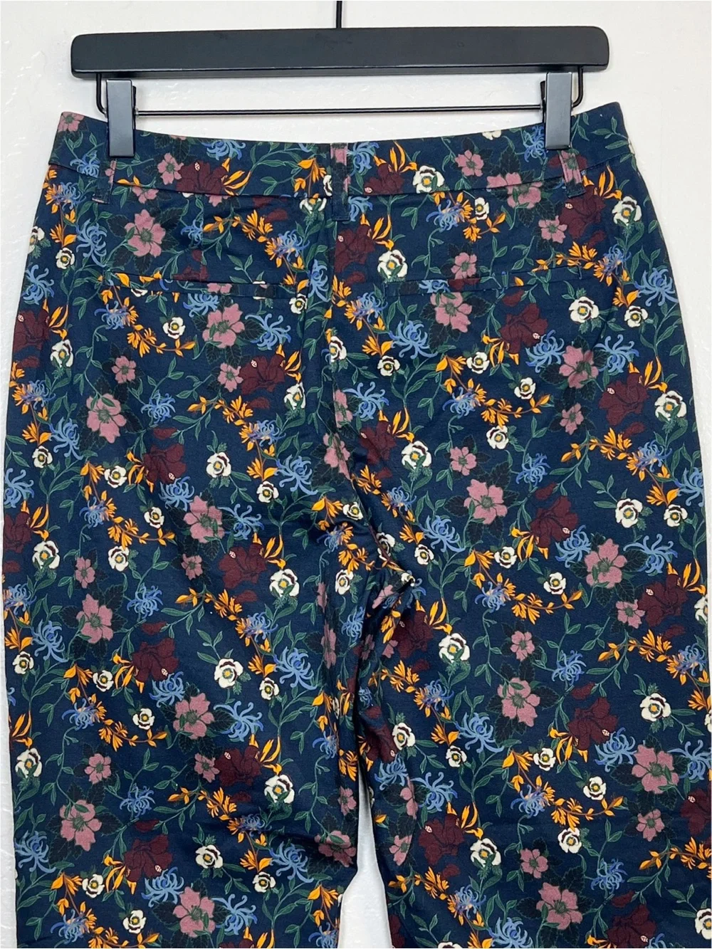 WILDFANG Women’s Size 4 Wildflower Navy Print Empower Slim Crop Pant